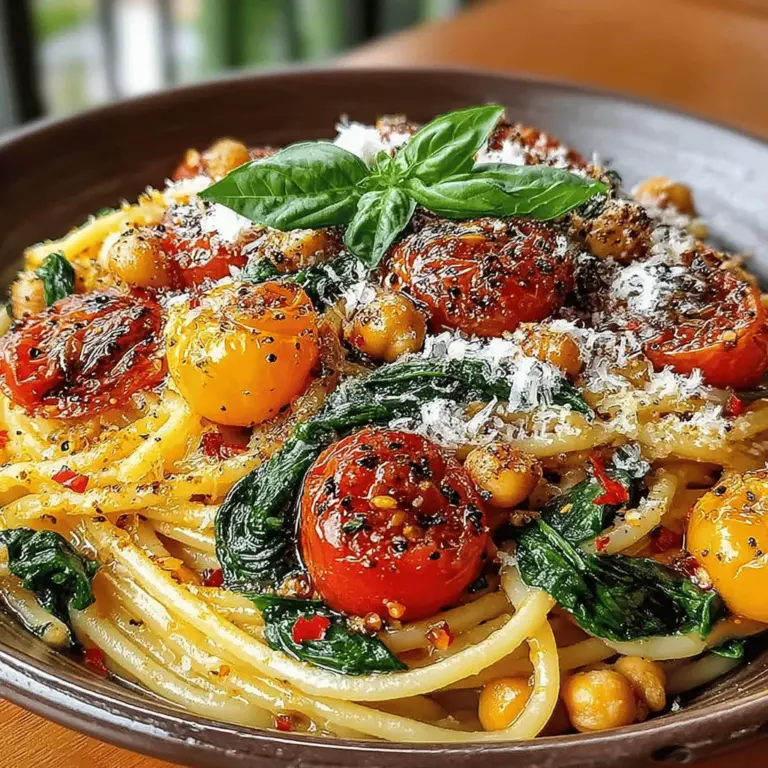 Delight in the refreshing flavors of Zesty Lemon Chickpea Pasta, a perfect dish that combines the comforting texture of pasta with the vibrant zest of lemon and the wholesome goodness of chickpeas. This recipe is not only quick to prepare but also packs a nutritional punch, making it an ideal choice for a busy weeknight dinner or a light lunch. The bright, zesty flavors are sure to awaken your taste buds, while the hearty ingredients ensure that you feel satisfied without the heaviness often associated with traditional pasta dishes.