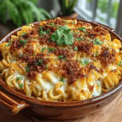 The first step in mastering the Cheesy Hatch Chili Pasta Bake is selecting the right pasta. While various shapes can work, penne is particularly well-suited for this dish. The tube-like shape of penne not only holds onto the creamy cheese sauce but also provides a delightful bite that contrasts beautifully with the tender vegetables and chilis. When cooked al dente, penne retains a firm texture that stands up to baking, ensuring each forkful offers a satisfying chew.