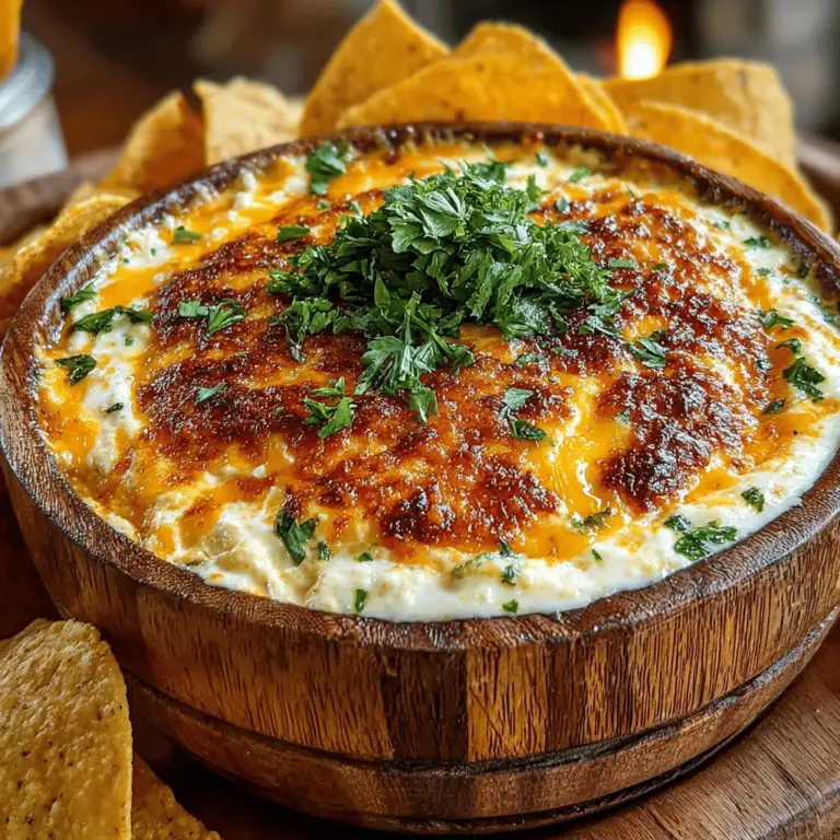 In the realm of appetizers, few dishes can ignite the enthusiasm of guests quite like a warm, cheesy dip. Enter the Cheesy Zucchini Bliss Queso Dip, a tantalizing blend of creamy cheeses and fresh zucchini that promises to elevate your snacking experience to new heights. This recipe offers a guilt-free twist on traditional queso, packing in the goodness of vegetables while delivering a rich, cheesy flavor that everyone will love. Whether you are hosting a game night, enjoying a cozy family gathering, or simply craving a savory treat, this dip will quickly become a staple at any gathering.