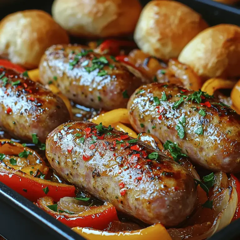 Once you have prepared your Sizzling Sausage and Peppers Delight, it's time to move on to the baking process. This crucial step is where the magic happens, transforming your raw ingredients into a mouthwatering dish bursting with flavor.