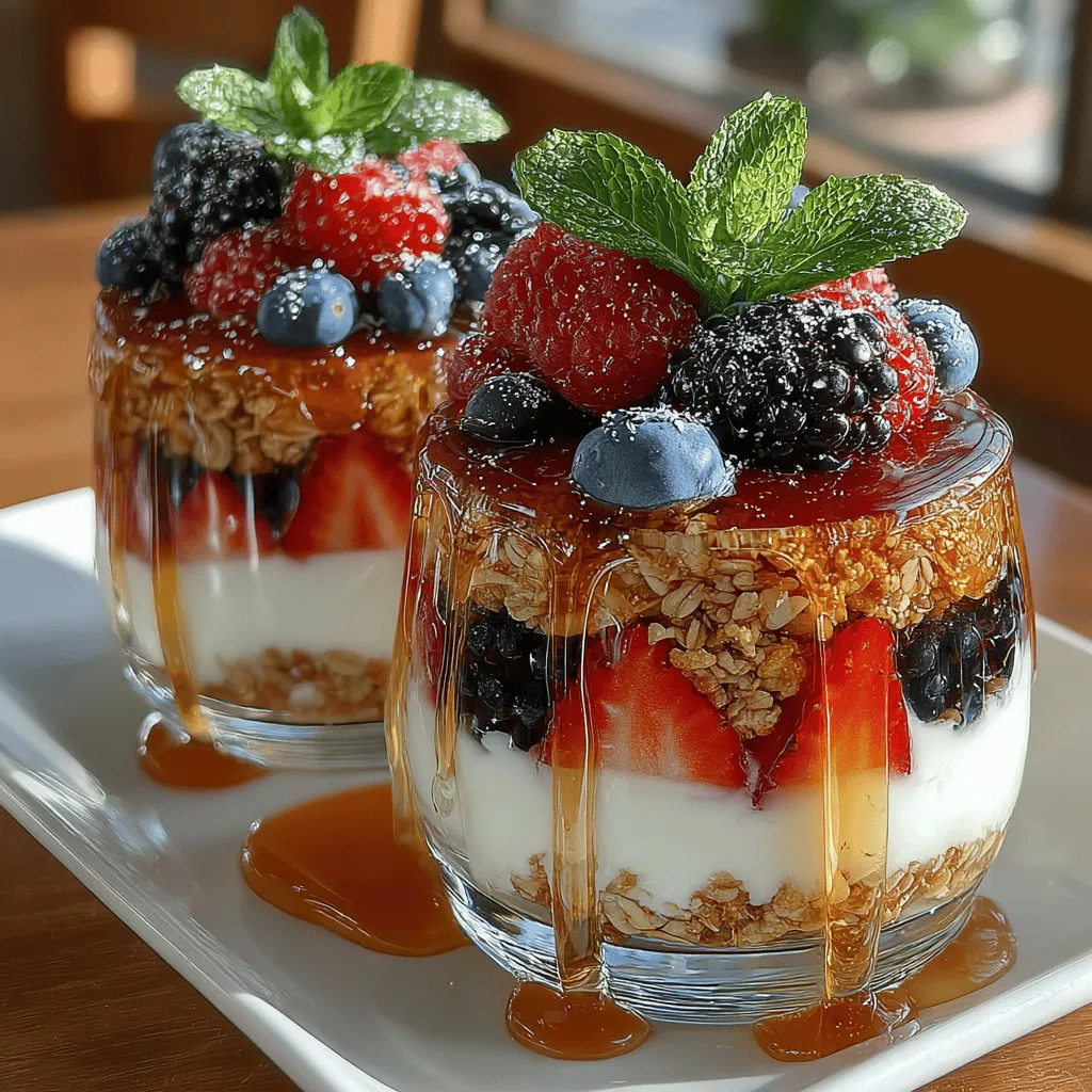 Fruity Paradise Yogurt Parfaits are a delightful and nutritious treat that combines rich Greek yogurt, crunchy granola, and a medley of fresh berries. This recipe has gained popularity as a go-to option for those seeking a healthy yet indulgent breakfast, snack, or dessert. Not only are these parfaits visually appealing with their vibrant layers, but they also deliver a powerful punch of flavor and nutrients.