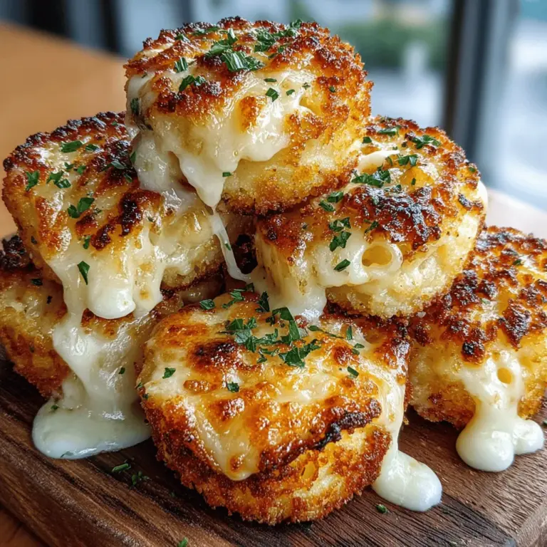 Mini Baked Mac & Cheese Nuggets are a delightful twist on the beloved classic mac and cheese. These bite-sized wonders encapsulate all the creamy, cheesy goodness of traditional mac and cheese while offering a fun, convenient way to enjoy this comfort food favorite. Perfect for family gatherings, parties, or simply as a satisfying snack, these nuggets are sure to please both adults and children alike. The combination of a rich, creamy filling and a crispy, golden exterior makes them an irresistible treat that can elevate any occasion.