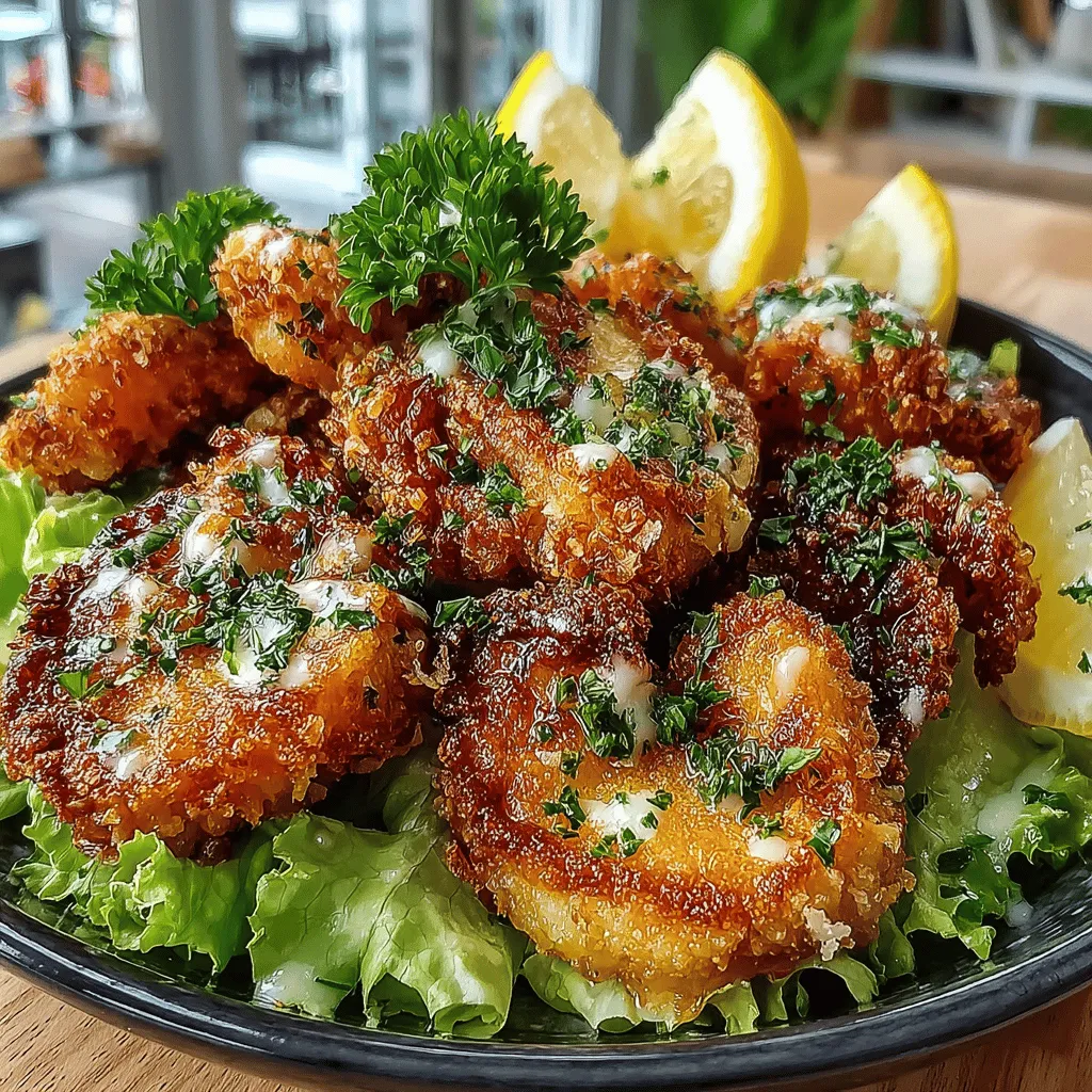 If you're in search of the ultimate appetizer that marries the classic flavors of Caesar salad with the satisfying crunch of crispy chicken, look no further than Crispy Chicken Caesar Bites. These delectable morsels are not only easy to prepare but are sure to be a hit at any gathering, whether it’s a casual family dinner, a festive party, or a sporting event. The combination of tender chicken, zesty Caesar dressing, and a crisp coating makes for a delightful finger food experience that will leave your guests raving.