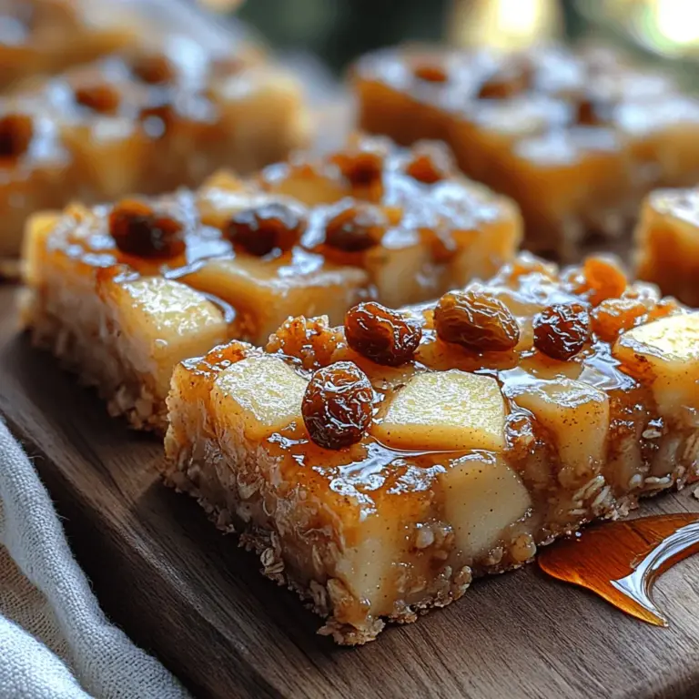 Baked Apple Oatmeal Bars are a delightful fusion of wholesome ingredients and comforting flavors, making them an ideal choice for breakfast or a nutritious snack. These bars combine the heartiness of oats with the natural sweetness of apples, creating a satisfying treat that offers both taste and health benefits. Not only are they easy to prepare, but they are also packed with fiber, vitamins, and minerals, making them a great addition to any diet. In this article, we will delve into the recipe for Baked Apple Oatmeal Bars, explore the health benefits of the ingredients used, and provide step-by-step instructions to create these delicious bars that are sure to please everyone in the family.