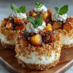 Creating the perfect rounds for your Frozen Yogurt Peach Cobbler is an essential step that sets the stage for the overall presentation and enjoyment of the dessert. Start by ensuring that your yogurt mixture is thick enough to hold its shape. If it's too runny, consider adding a little more yogurt or using a thicker Greek yogurt as your base.