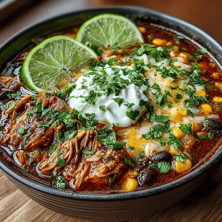 When it comes to comfort food, few dishes can compete with a hearty bowl of Spicy Green Chili Chicken Enchilada Soup. This vibrant soup is a delightful fusion of flavors, combining tender chicken, zesty green chiles, and a medley of spices that create a warming and satisfying meal. Ideal for chilly evenings or family gatherings, this recipe is both nourishing and bursting with a unique taste that celebrates its Mexican roots.
