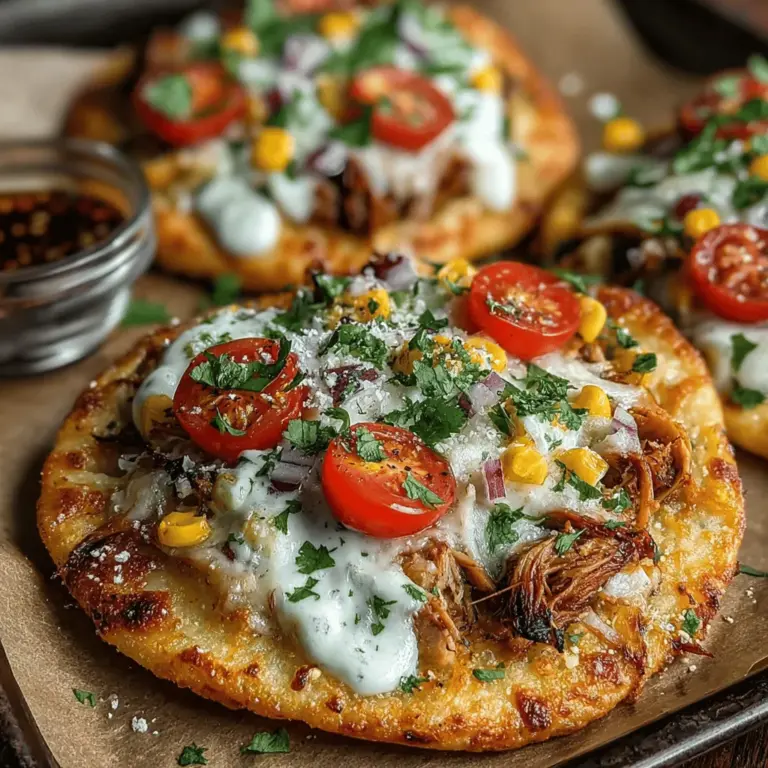 In recent years, tortilla-based pizzas have surged in popularity as a creative and convenient alternative to traditional pizza. These delightful creations blend the familiar comforts of pizza with the versatility of tortillas, making them a favorite among families and food enthusiasts alike. The Mini Chicken Ranch Tortilla Pizzas stand out for their delicious combination of flavors and textures, offering a perfect solution for busy weeknight dinners, casual gatherings, or even a fun appetizer at parties. With simple ingredients and minimal preparation, this recipe is not only easy to follow but also adaptable to various dietary preferences and tastes.