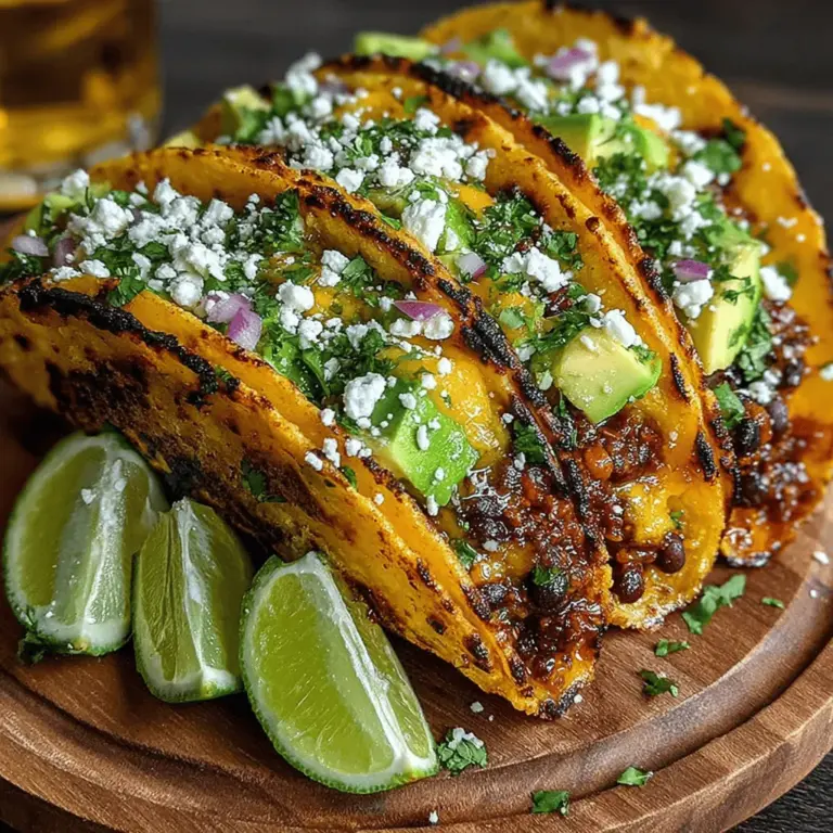 In the realm of quick and flavorful meals, Spicy Green Chili Black Bean Tacos stand out as a deliciously vibrant option that caters to both vegetarians and those seeking a hearty, satisfying dish. Tacos, a beloved staple in many households, offer versatility that allows for endless creativity in the kitchen. This particular recipe combines the rich, earthy flavors of black beans with the fiery kick of green chilies, making it a perfect choice for Taco Tuesday or any casual gathering with friends and family.