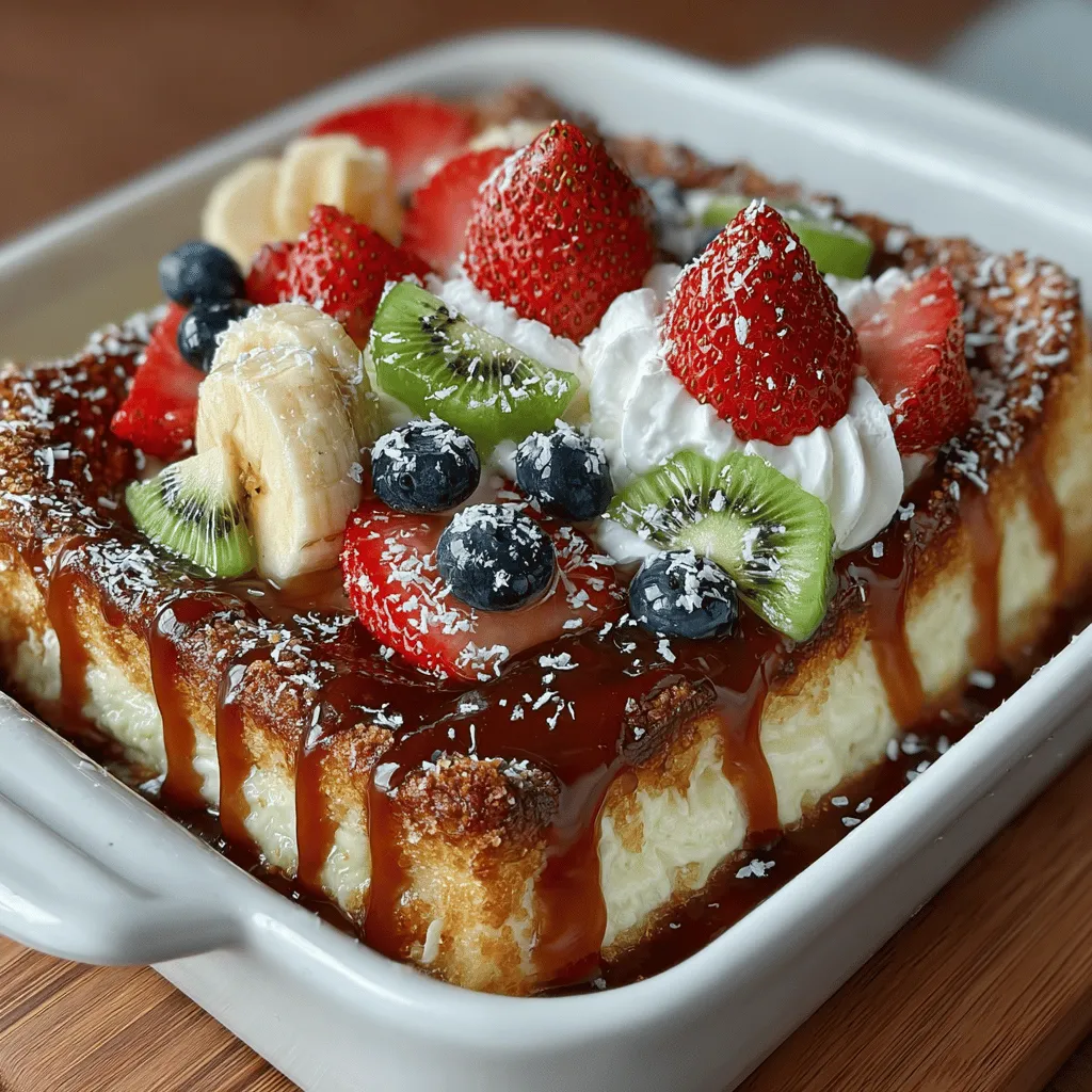 If you're looking for a dessert that combines the best of both worlds—sweet and savory—look no further than the Cheesy Fruit Pizza Casserole. This unique dish offers a delightful blend of creamy cheese, fresh fruits, and a buttery crust, making it a standout option for any gathering or family event. Its vibrant colors and mouthwatering flavors make it not just a snack but a centerpiece that will have everyone coming back for seconds.