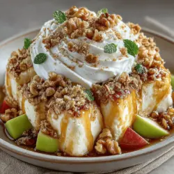 As the warm weather approaches, frozen desserts become a staple in many households, offering a delightful way to cool down while satisfying a sweet tooth. Among the myriad of frozen treats, healthy options have gained significant popularity, allowing dessert lovers to indulge without the guilt. The Frozen Yogurt Apple Pie Chunks Delight is a perfect example of this trend, combining the classic flavors of apple pie with the refreshing creaminess of yogurt. This recipe not only makes for a deliciously cool treat but also packs in nutrition, making it a fantastic option for summer gatherings, family snacks, or simply a personal indulgence.