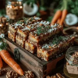 Carrot Cake Bliss Bars are a deliciously innovative take on traditional carrot cake, offering a convenient and healthy dessert option that can satisfy your sweet tooth without the guilt. These bars combine the rich, spiced flavor profile of classic carrot cake with the portability of a snack bar, making them ideal for busy lifestyles. Whether enjoyed as a mid-afternoon treat, a post-workout snack, or a wholesome dessert, these bars provide a perfect balance of taste and nutrition.