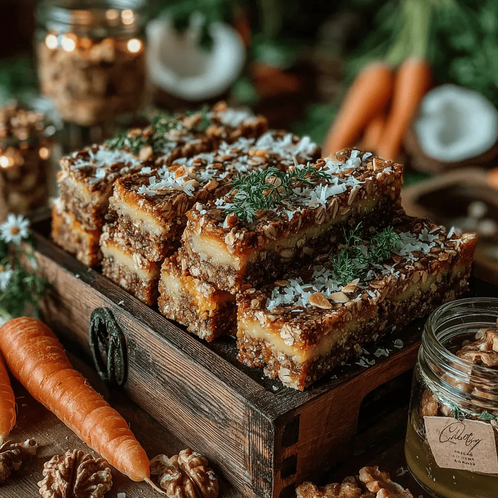Carrot Cake Bliss Bars are a deliciously innovative take on traditional carrot cake, offering a convenient and healthy dessert option that can satisfy your sweet tooth without the guilt. These bars combine the rich, spiced flavor profile of classic carrot cake with the portability of a snack bar, making them ideal for busy lifestyles. Whether enjoyed as a mid-afternoon treat, a post-workout snack, or a wholesome dessert, these bars provide a perfect balance of taste and nutrition.