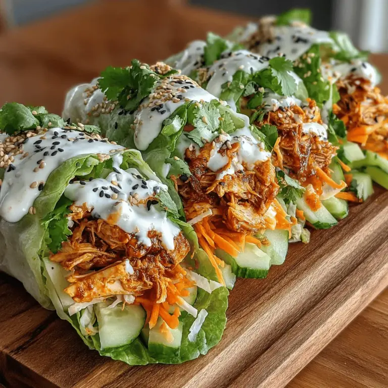 As culinary trends continue to evolve, the fusion of flavors from diverse cuisines has become a hallmark of modern cooking. One such delightful innovation is the Spicy Buffalo Chicken Rice Paper Wraps, a dish that marries the bold and zesty flavors of classic buffalo chicken with the light, fresh crunch of rice paper. These wraps are not only delicious but also present an appealing and healthy alternative to traditional wraps, making them perfect for anyone looking to enjoy a satisfying meal without the heaviness.