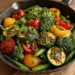 As the sun shines brighter and temperatures rise, summer presents an abundance of colorful vegetables that are not only visually appealing but also packed with nutrients. The Vibrant Summer Veggie Stir Fry is a perfect embodiment of this seasonal bounty, combining a variety of fresh vegetables into a dish that is as healthy as it is delicious. This recipe celebrates the essence of summer by highlighting the natural flavors and vibrant colors of the season's produce, making it an ideal choice for those looking to enjoy lighter meals during the warmer months.