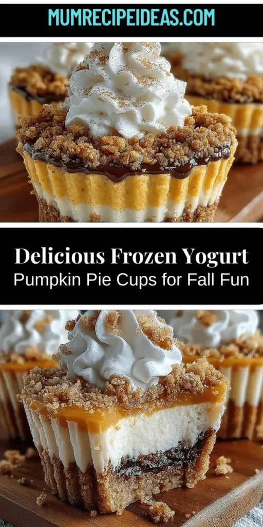 Fall is here, and what better way to celebrate than with Frozen Yogurt Pumpkin Pie Cups? This delightful treat combines the beloved flavors of traditional pumpkin pie with a healthier twist, making it perfect for cozy gatherings or festive celebrations. Made with creamy Greek yogurt, pure pumpkin puree, and natural sweeteners, these cups are not only delicious but also nutritious. Enjoy them as a guilt-free dessert that brings the essence of autumn straight to your table. Simple to prepare and customizable, they’re ideal for sharing memories with loved ones this season!