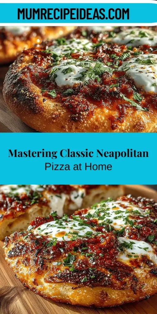 Discover the art of making Classic Neapolitan Pizza right in your own kitchen! This recipe highlights the essential ingredients, including high-quality 00 flour, vibrant San Marzano tomatoes, and creamy mozzarella, all baked at high temperatures for that perfect crust. Embrace the simplicity and authenticity of this Italian treasure as you learn to shape, sauce, and bake your pizza. Enjoy a delicious and cultural culinary experience that brings family and friends together around the table.
