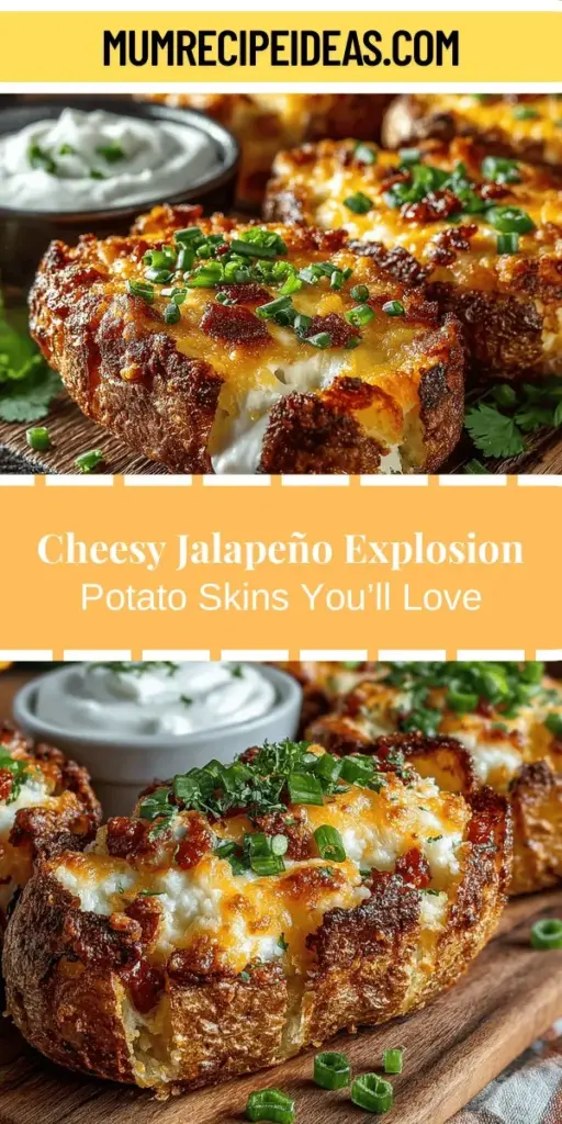 Indulge in the irresistible taste of Cheesy Jalapeño Explosion Potato Skins, the ultimate appetizer that combines crispy, baked potato skins with a creamy, spicy filling. Perfect for game day or casual gatherings, this easy-to-make dish is loaded with fresh jalapeños, rich cheddar cheese, and a hint of sour cream. Learn all about the key ingredients, preparation steps, and tips for achieving the perfect crunch. Treat your taste buds to a flavorful experience that’s sure to be a hit!
