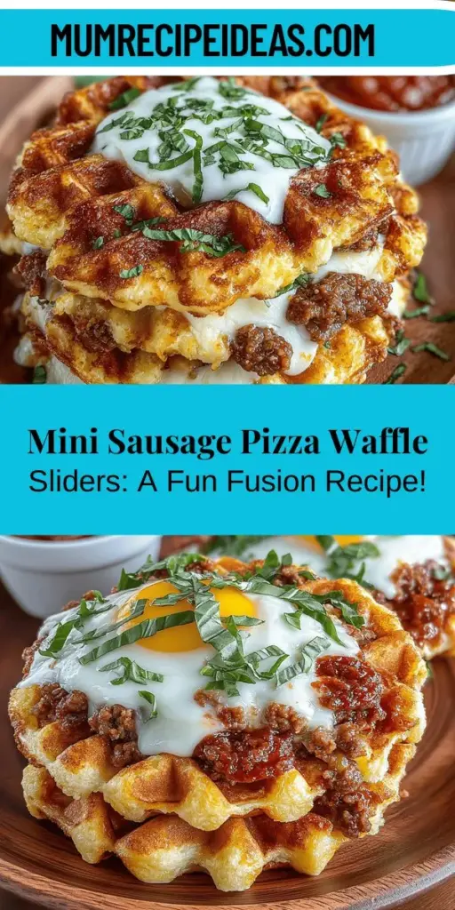 Discover the mouthwatering delight of Mini Sausage Pizza Waffle Sliders, the perfect fusion of breakfast and pizza in a fun, bite-sized treat! Fluffy waffles house a savory filling of crumbled sausage and melted mozzarella, making them ideal for game days, brunches, or cozy nights in. This easy-to-follow recipe will guide you through essential ingredients and preparation steps, ensuring that you impress friends and family with a unique and flavorful dish. Enjoy the endless topping possibilities and savor the deliciousness that brings comfort and joy to any meal.