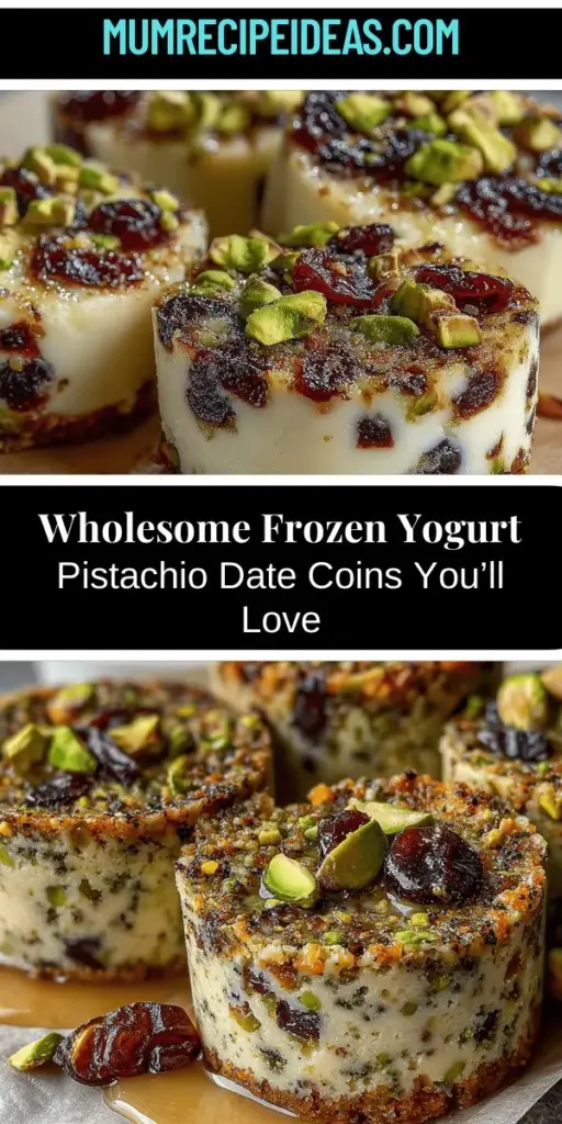 Discover the joy of making Frozen Yogurt Pistachio Date Coins, a delicious and healthy treat perfect for satisfying your sweet cravings. These bite-sized snacks combine creamy Greek yogurt, crunchy pistachios, and the natural sweetness of Medjool dates, making them packed with nutrients. Easy to prepare and customizable, they are ideal for health-conscious individuals and families. Enjoy these guilt-free indulgences any time of the day!