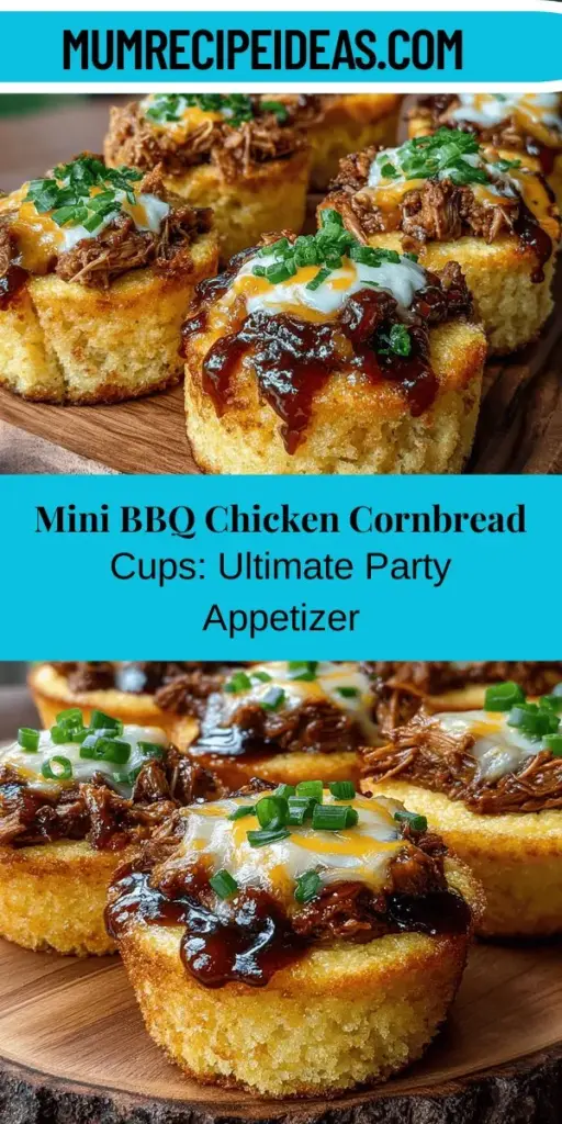 Discover the perfect appetizer with Mini BBQ Chicken Cornbread Cups! These bite-sized treats combine the smoky flavor of BBQ chicken with the sweetness of cornbread, creating a deliciously comforting dish ideal for any gathering. Easy to prepare with simple ingredients, you can customize them to cater to your tastes. Whether for game nights or family dinners, these cornbread cups are sure to impress! Enjoy a delightful blend of savory and sweet in every bite.