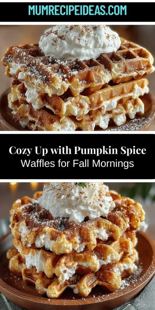Discover the joy of autumn with Pumpkin Spice Waffles Delight, a perfect recipe for cozy mornings and festive brunches. This delightful breakfast features a blend of warm spices like cinnamon and nutmeg, alongside rich pumpkin flavor, all while maintaining a healthy twist. With a mix of all-purpose and whole wheat flour, these waffles are fluffy and satisfying. Pair them with a creamy maple yogurt dip for extra indulgence. Embrace the flavors of fall and create lasting memories around the breakfast table.