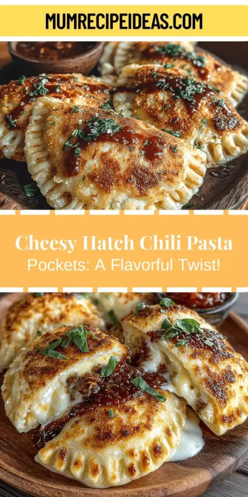 Discover the delicious world of Cheesy Hatch Chili Pasta Pockets, a unique twist on traditional pasta that combines homemade goodness with vibrant flavors. Filled with rich cheeses and the distinctive kick of Hatch chilies, these savory delights are perfect for family dinners or gatherings. Learn to make your own pasta dough and create mouthwatering pockets that celebrate creativity in the kitchen. Elevate your meals with this fun, flavorful culinary adventure!