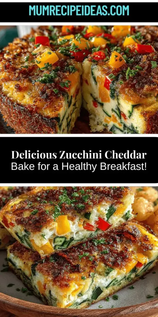 Start your day on a delicious note with the Zucchini Cheddar Breakfast Bake! This easy-to-make dish marries the fresh taste of zucchini with sharp cheddar cheese, creating a satisfying and nutritious breakfast option. Perfect for busy mornings or weekend brunches, it's a fantastic way to add vegetables to your diet without compromising on flavor. With wholesome ingredients and customizable options, this bake is sure to become a family favorite. Enjoy a hearty, wholesome meal that combines comfort and nutrition!