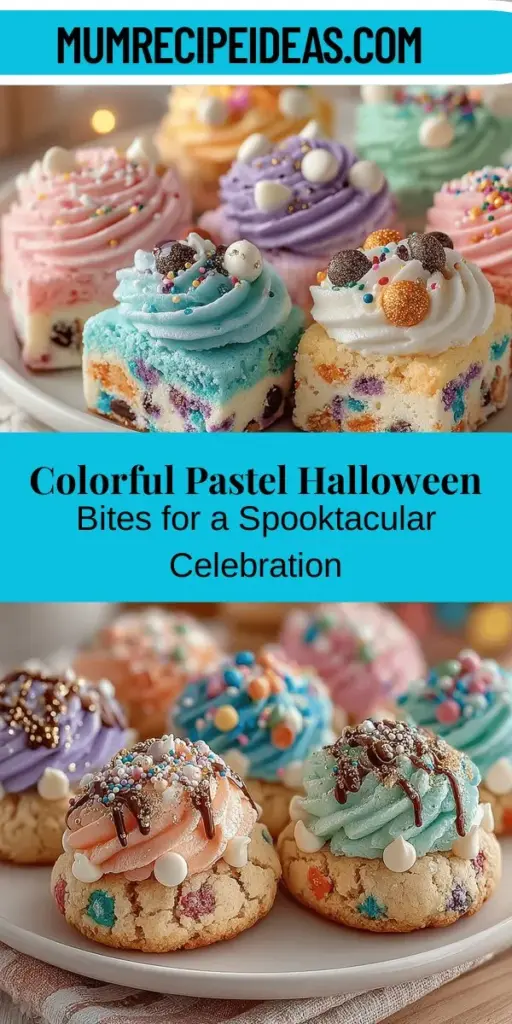Get into the Halloween spirit with Spooktacular Pastel Halloween Bites! These colorful treats combine whimsy and flavor, making them a delightful addition to any celebration. With a base made from cake mix and loaded with white chocolate chips and pastel M&M’s, they’re both easy to make and irresistibly tasty. Perfect for parties, school events, or cozy family gatherings, these bites are visually stunning and sure to delight guests of all ages. Follow our simple steps for deliciously fun festive treats that celebrate the magic of Halloween.