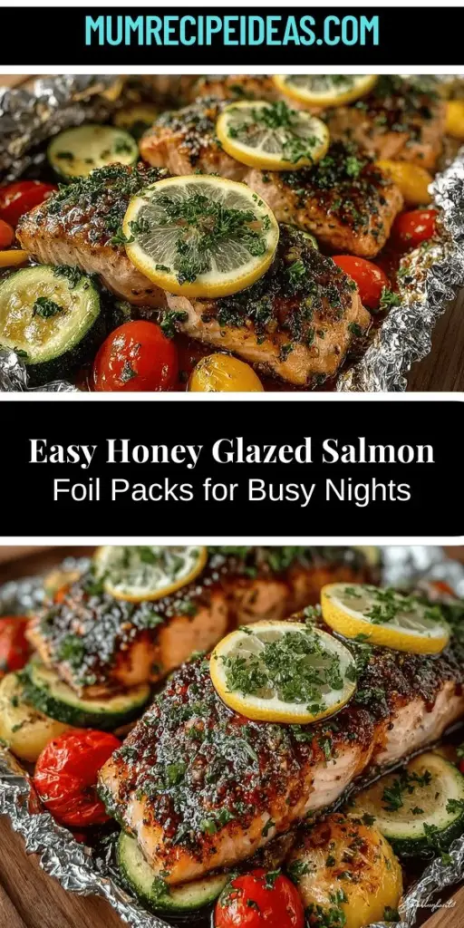 Discover the deliciousness of Honey Glazed Salmon Foil Packs, the perfect solution for quick and nutritious weeknight dinners. This easy recipe combines salmon with a sweet and tangy glaze, delivering rich flavor while keeping cleanup minimal. Packed with omega-3 fatty acids and vibrant vegetables, these foil packs are both satisfying and wholesome. Enjoy a meal that's not only delightful but also enhances your health. Try this versatile recipe and impress your family with minimal effort!