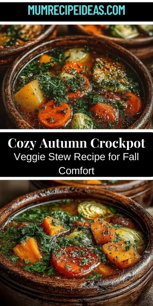 Warm up this fall with a Cozy Harvest Crockpot Fall Veggie Stew that captures the essence of the season! This comforting dish features a medley of seasonal vegetables like butternut squash, carrots, and Brussels sprouts, all simmered with fragrant herbs and spices. Perfect for family gatherings or cozy nights in, it’s easy to make and packed with nutrients. Discover how to create this delicious, soul-warming stew that brings everyone together around the dinner table.
