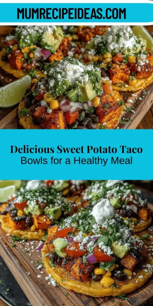 Discover the delicious and nutritious Sweet Potato Taco Bowls Delight, perfect for anyone looking to enjoy a wholesome meal. This colorful dish combines roasted sweet potatoes, protein-rich black beans, and fresh vegetables for a satisfying experience. Ideal for vegetarians and health-conscious eaters, each bowl offers a blend of sweetness, crunch, and creaminess. Easy to customize with various toppings, this recipe is sure to become a family favorite. Enjoy a flavorful journey with every bite!