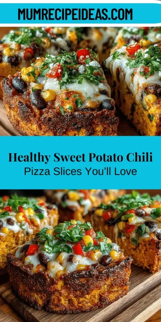 Discover a delicious twist on pizza with Sweet Potato Chili Pizza Slices! This healthier alternative features a vibrant sweet potato crust topped with a hearty chili made from black beans, corn, and bell peppers. Packed with nutritious ingredients, this dish satisfies cravings while offering an array of vitamins and fiber. Perfect for anyone looking to enjoy a flavorful meal without compromising on health. Try this creative recipe and experience a new way to enjoy pizza!