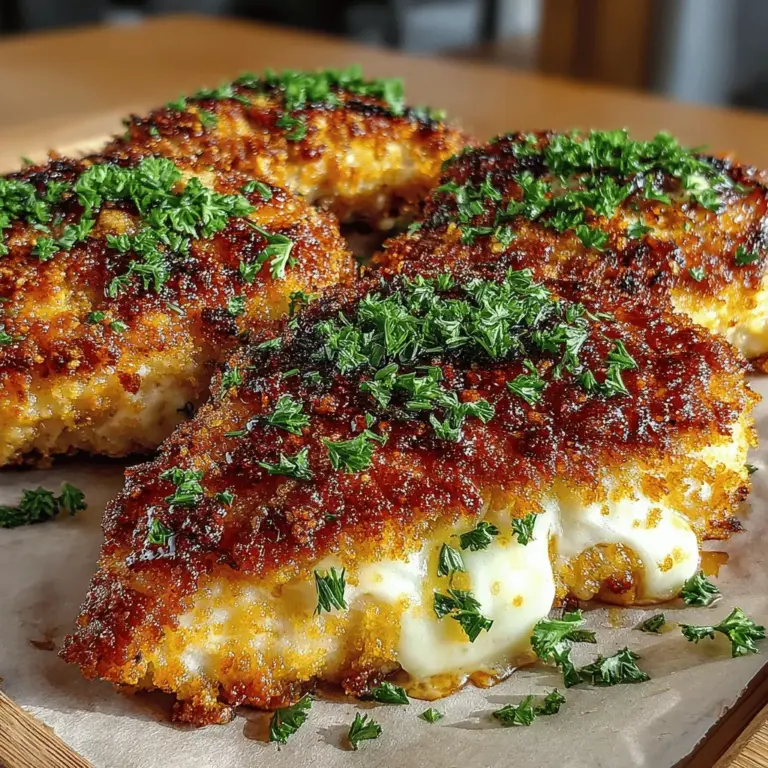 When it comes to weeknight dinners or family gatherings, few dishes can compete with the allure of Cheese-Crusted Crispy Chicken Delight. This recipe marries the irresistible crunch of a perfectly fried exterior with the gooey, rich flavors of melted cheese, creating a dish that appeals to both kids and adults alike. Whether you’re looking to impress guests or simply seeking a comforting meal to unwind at the end of a busy day, this chicken delight is sure to become a favorite staple in your culinary repertoire.