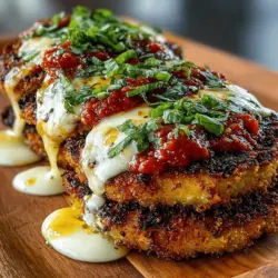 Eggplant Parmesan is a beloved staple in Italian cuisine, celebrated for its rich flavors and comforting layers of eggplant, marinara sauce, and cheese. Traditionally, this dish is fried, which can make it heavy and greasy. However, in our Baked Crispy Eggplant Parmesan Delight, we take a healthier approach that retains all the deliciousness while enhancing the texture to achieve a satisfying crunch. This baked version not only cuts down on calories and fat but also allows the natural flavors of the eggplant to shine through, making it a perfect addition to any meal or a delightful stand-alone dish.