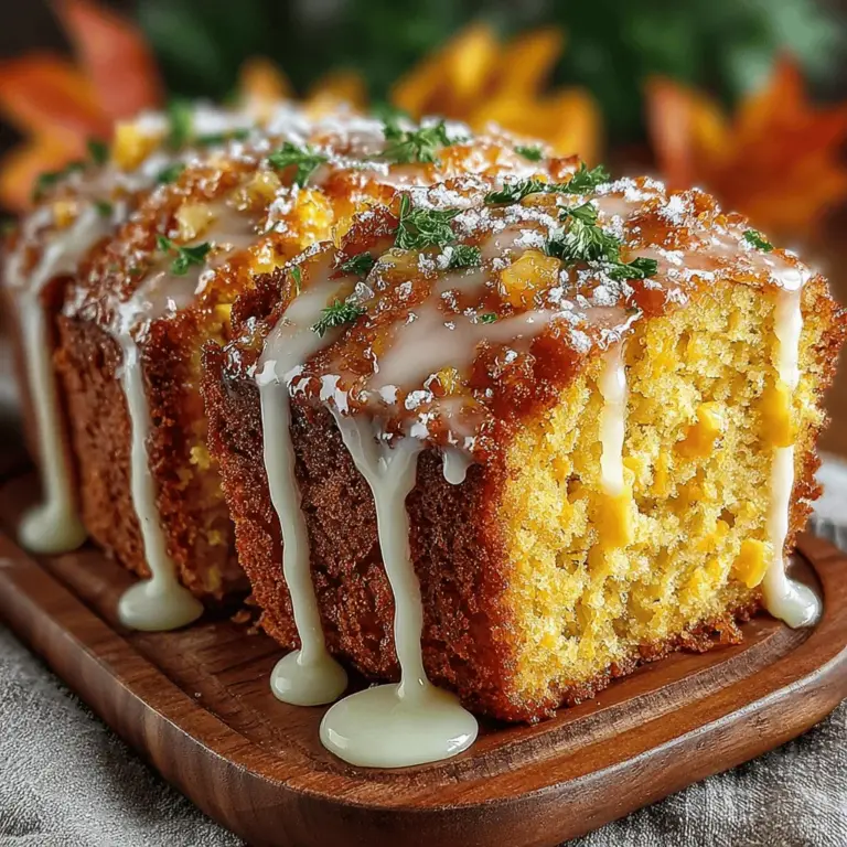 As autumn arrives, it brings with it a symphony of flavors that evoke warmth and comfort. One such delightful recipe that perfectly encapsulates the spirit of the season is Maple Glazed Pumpkin Cornbread. This dish marries the nutty richness of cornmeal with the earthy sweetness of pumpkin, creating a cornbread that is not only delicious but also deeply satisfying. The addition of maple syrup, a quintessential fall ingredient, elevates this cornbread to a new level, making it an irresistible treat for gatherings, family meals, or simply enjoying on a crisp autumn afternoon.