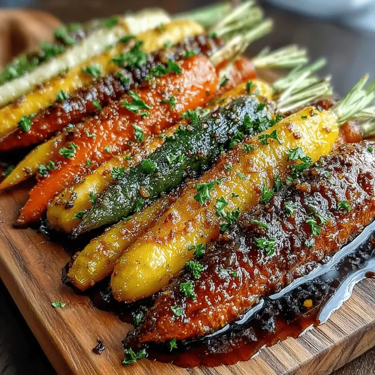 When it comes to side dishes that can elevate any meal, Maple Glazed Roasted Carrots stand out as a vibrant and flavorful option. Combining the natural sweetness of carrots with the rich, caramel notes of maple syrup, this dish offers a delightful balance that appeals to both children and adults alike. Whether served alongside a holiday feast or as a simple weeknight dinner companion, these roasted carrots provide not only a burst of color on the plate but also a deliciously sweet and savory flavor profile that is hard to resist.
