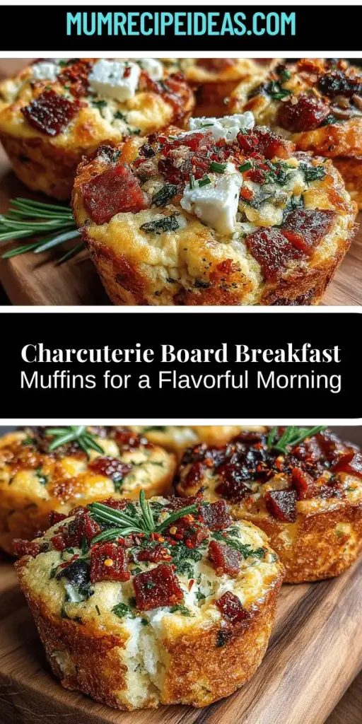 Discover the innovative charcuterie board breakfast muffins that combine savory meats, cheeses, and fresh herbs into a delicious morning treat. Perfect for busy mornings or leisurely brunches, these muffins bring the communal joy of charcuterie boards into a convenient, handheld form. With a balance of flavors and textures, they're not just a unique breakfast option—they're a culinary delight that will impress at any gathering or enhance your everyday routine. Get inspired to create your own batch and elevate your breakfast experience!