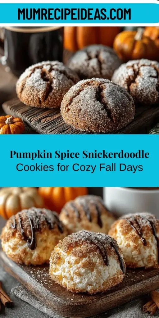 Fall in love with baking this season by trying out Pumpkin Spice Snickerdoodle Cookies! This delightful recipe combines the beloved chewy texture of traditional snickerdoodles with the warm, comforting flavors of pumpkin spice. Discover how simple ingredients like pumpkin puree, butter, and a mix of spices come together to create a cookie that’s perfect for cozy evenings or festive gatherings. Follow our step-by-step guide to mastering this seasonal favorite!