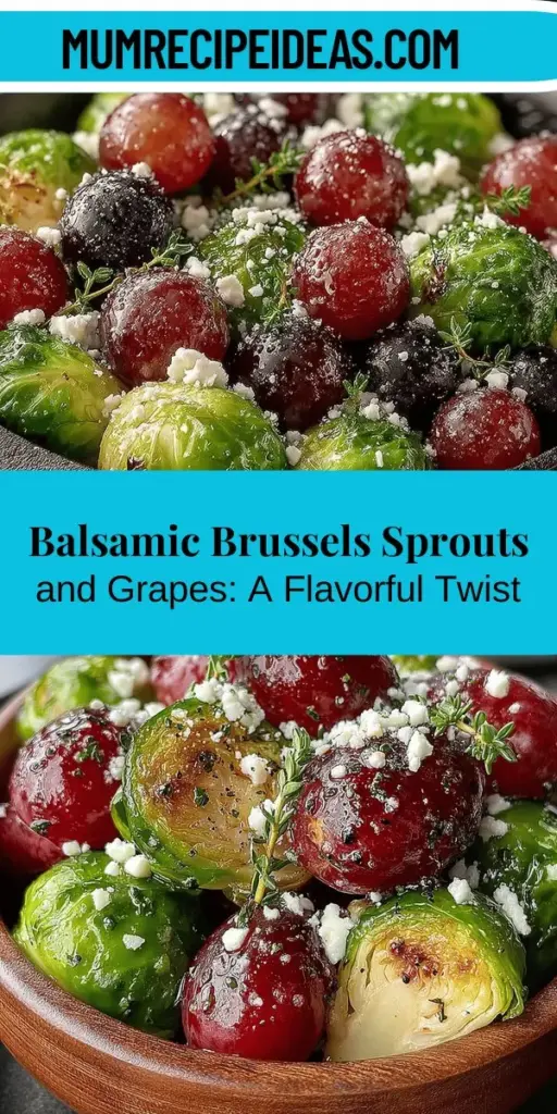 Discover the perfect side dish with this Balsamic Glazed Brussels Grapes recipe. Combining the earthy flavors of roasted Brussels sprouts with the sweet juiciness of grapes, this dish elevates traditional ingredients into a memorable culinary experience. Easy to prepare, it's great for casual dinners or festive gatherings, impressing guests with its vibrant colors and unique taste. Explore how contrasting flavors can harmonize and enhance your meals!