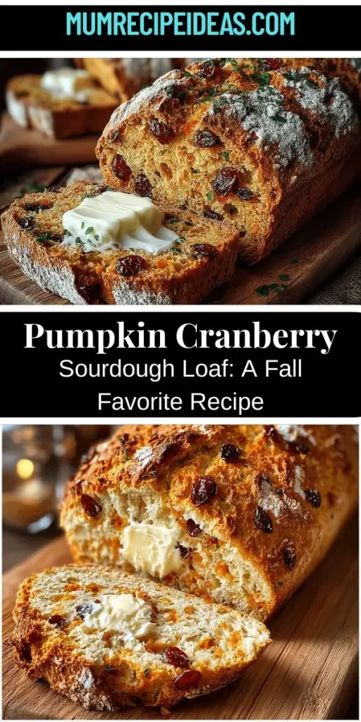 Embrace the flavors of autumn with this delicious Pumpkin & Cranberry Sourdough Loaf. Combining the earthy sweetness of pumpkin and the tartness of cranberries, this loaf is perfect for cozy gatherings. Using the art of sourdough fermentation enhances both taste and nutrition. With easy-to-follow steps, you'll create a fragrant bread that's perfect with butter, cream cheese, or even toasted for breakfast. Celebrate fall with this delightful, homemade treat!