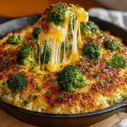 When making a one-pan cheesy broccoli and rice casserole, it’s vital to incorporate your broccoli without overcooking it. The key to keeping broccoli vibrant and crisp lies in the timing of when you add it to the mixture. Start by cutting your broccoli into small florets, ensuring they are uniform in size for even cooking.