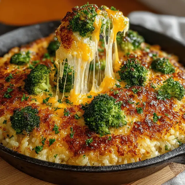 When making a one-pan cheesy broccoli and rice casserole, it’s vital to incorporate your broccoli without overcooking it. The key to keeping broccoli vibrant and crisp lies in the timing of when you add it to the mixture. Start by cutting your broccoli into small florets, ensuring they are uniform in size for even cooking.