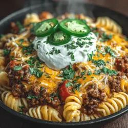 In the realm of quick and delicious meals, few dishes can rival the charm of One-Pot Cheesy Taco Pasta. This hearty dish combines the comforting essence of a classic taco with the creamy, cheesy goodness of pasta, creating a meal that is both satisfying and indulgent. Perfect for busy weeknights or casual gatherings, this recipe offers not only a burst of flavor but also the convenience of minimal cleanup, making it an ideal choice for families and home cooks alike.