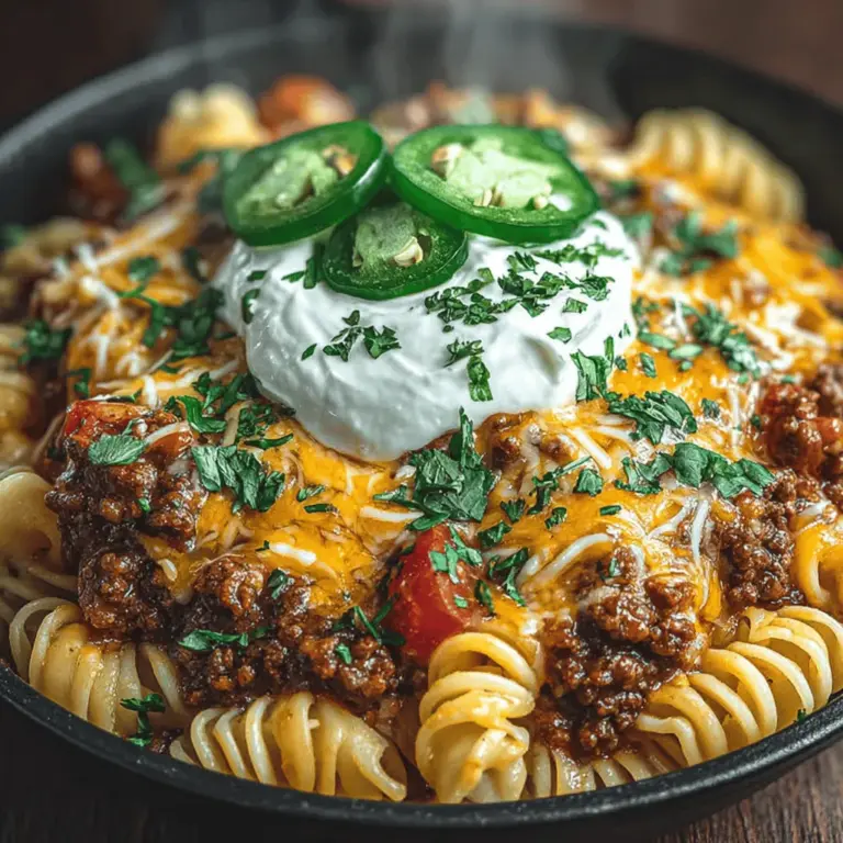 In the realm of quick and delicious meals, few dishes can rival the charm of One-Pot Cheesy Taco Pasta. This hearty dish combines the comforting essence of a classic taco with the creamy, cheesy goodness of pasta, creating a meal that is both satisfying and indulgent. Perfect for busy weeknights or casual gatherings, this recipe offers not only a burst of flavor but also the convenience of minimal cleanup, making it an ideal choice for families and home cooks alike.