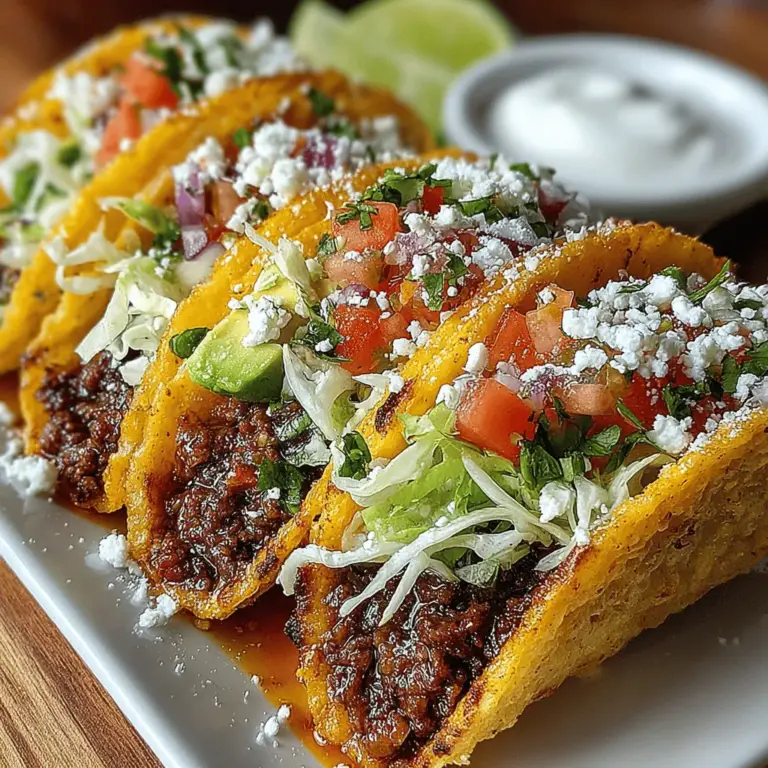 Tacos have become a beloved staple in kitchens around the world, celebrated not only for their versatility but also for their cultural significance. Originating from Mexico, tacos embody a rich culinary tradition that combines vibrant flavors, fresh ingredients, and artisanal cooking techniques. Their popularity has transcended borders, making them a favorite for casual weeknight dinners and festive gatherings alike. Among the myriad of taco variations, Zesty Beef Tacos with Fresh Salsa stand out, offering a delightful balance of savory beef and the refreshing crunch of homemade salsa.