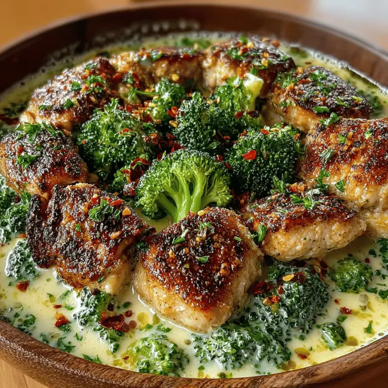 In the fast-paced world we live in today, finding a comforting yet simple weeknight dinner can feel like a daunting task. Enter the Creamy Garlic Parmesan Chicken and Broccoli Skillet, a dish that not only encapsulates the essence of home-cooked comfort but also delivers on flavor and nutrition. This recipe stands out as a perfect blend of tender chicken, vibrant broccoli, and a luscious creamy sauce that promises to delight your taste buds and satisfy your hunger.