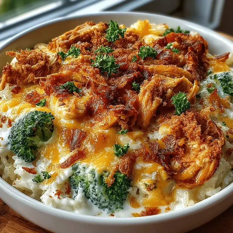 Casseroles have long been a staple in home-cooked meals, embodying the essence of comfort food. The appeal lies in their warmth, heartiness, and the ability to bring the family together around the dining table. They are versatile dishes that can incorporate a variety of ingredients, making them endlessly adaptable to individual tastes and dietary needs. Among the multitude of casserole recipes, the Cheesy Goodness Chicken & Broccoli Rice Casserole stands out as a quintessential family-friendly choice. This dish combines lean protein, nutritious vegetables, and wholesome carbs into a single, satisfying meal that is not only delicious but also easy to prepare.
