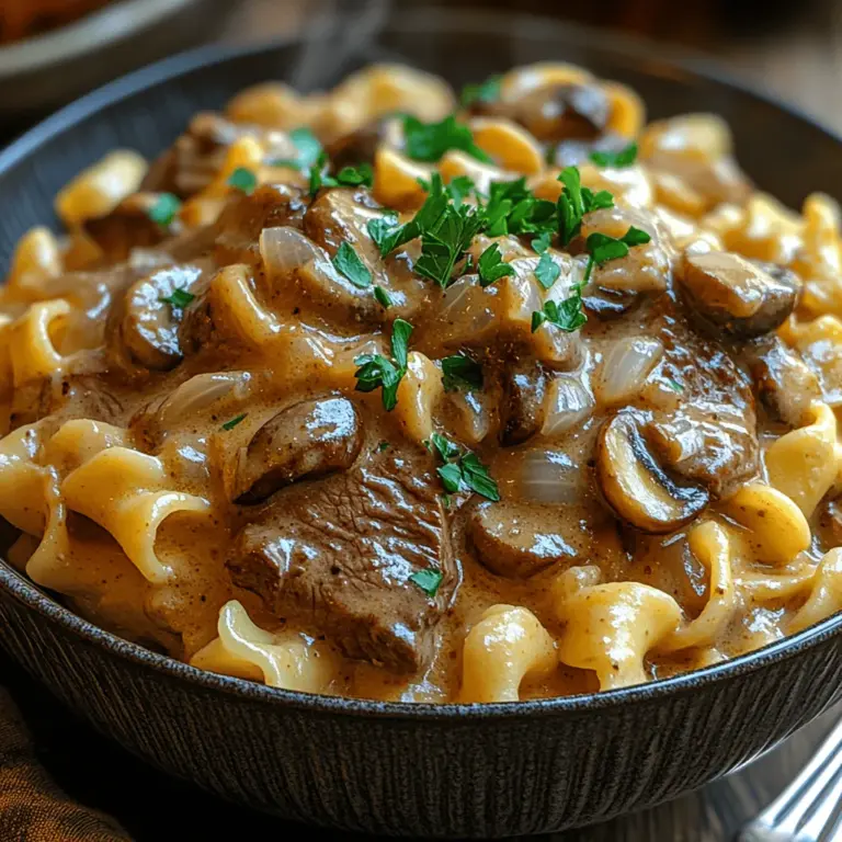 Beef Stroganoff is more than just a dish; it's a warm embrace on a plate, a culinary classic that's been cherished for generations. This hearty meal, often served over egg noodles, combines tender strips of beef with a creamy mushroom sauce, resulting in a comforting experience that is perfect for family dinners or gatherings. Whether it’s a chilly evening or a celebratory occasion, Beef Stroganoff has an undeniable appeal that keeps diners coming back for more.