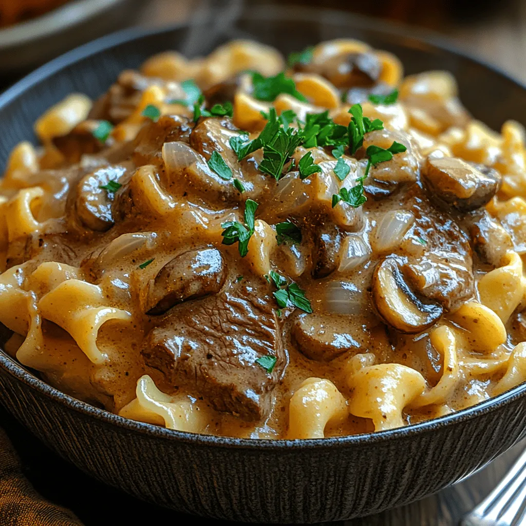 Beef Stroganoff is more than just a dish; it's a warm embrace on a plate, a culinary classic that's been cherished for generations. This hearty meal, often served over egg noodles, combines tender strips of beef with a creamy mushroom sauce, resulting in a comforting experience that is perfect for family dinners or gatherings. Whether it’s a chilly evening or a celebratory occasion, Beef Stroganoff has an undeniable appeal that keeps diners coming back for more.