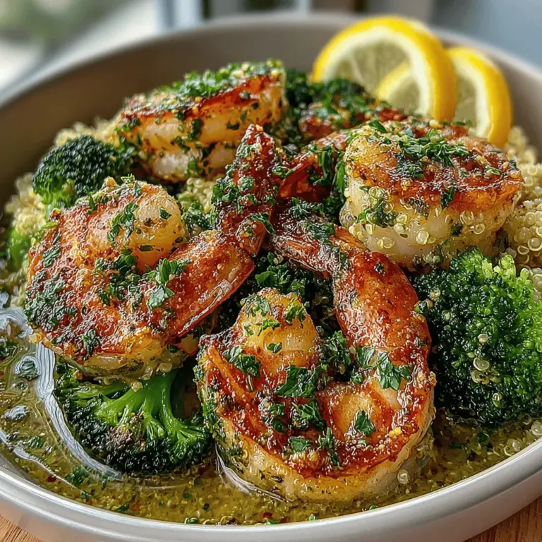 Discover the perfect balance of flavor and nutrition with Skillet Garlic Butter Shrimp and Broccoli Delight. This quick and easy recipe showcases the succulent taste of shrimp paired with vibrant broccoli, all enveloped in a rich garlic butter sauce. Whether you're looking for a weeknight dinner or a delicious meal for entertaining, this dish is sure to impress. Not only is it bursting with flavor, but it also offers a healthy dose of vegetables, making it a well-rounded option for any dining occasion.
